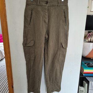 Wilfred Aritzia Green Army Cargo Pants